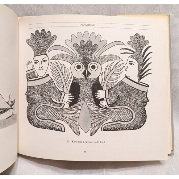 Vtg Dorset 80 Inuit Art Cape Graphics Annual 1980 Canada Hardcover Pitseolak Fun - Picture 12 of 14